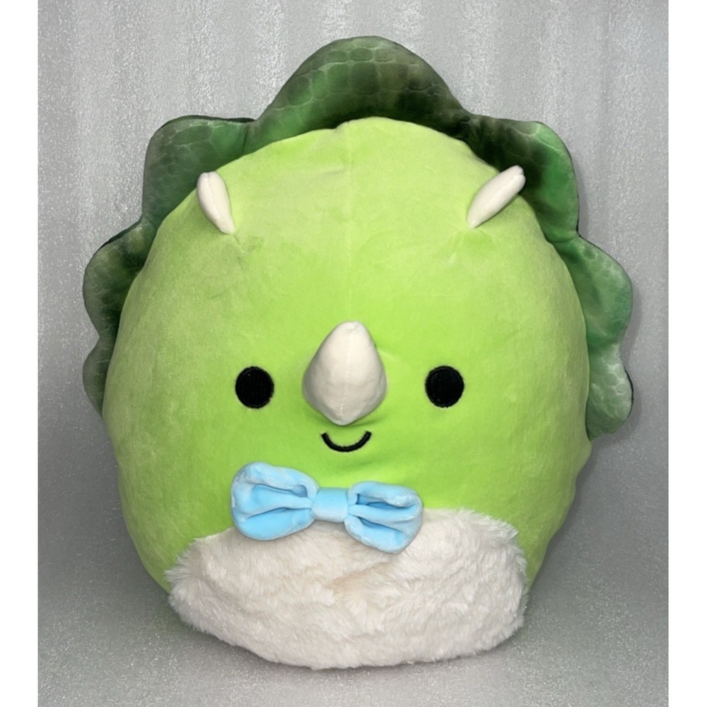Squishmallows 11" Tristan the Green Triceratops Dinosaur Plush #172-4 New w/ Tag